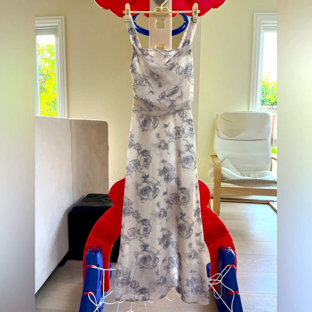 Printed chiffon dress